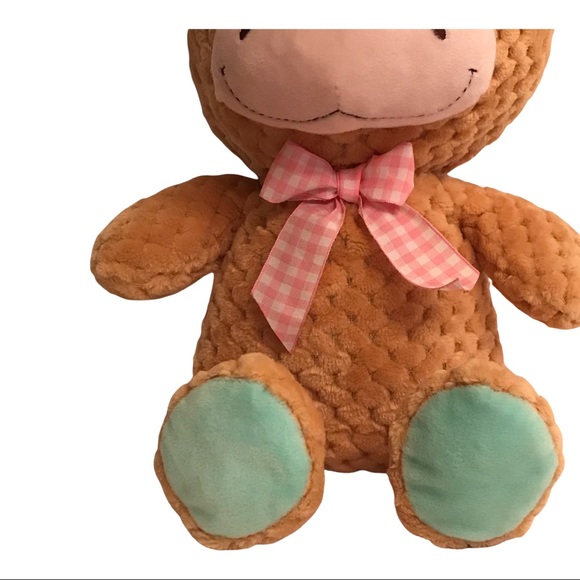 KellyToy Soft Plush Baby Cow Pastel Colors Stuffed Animal - Picture 4 of 10